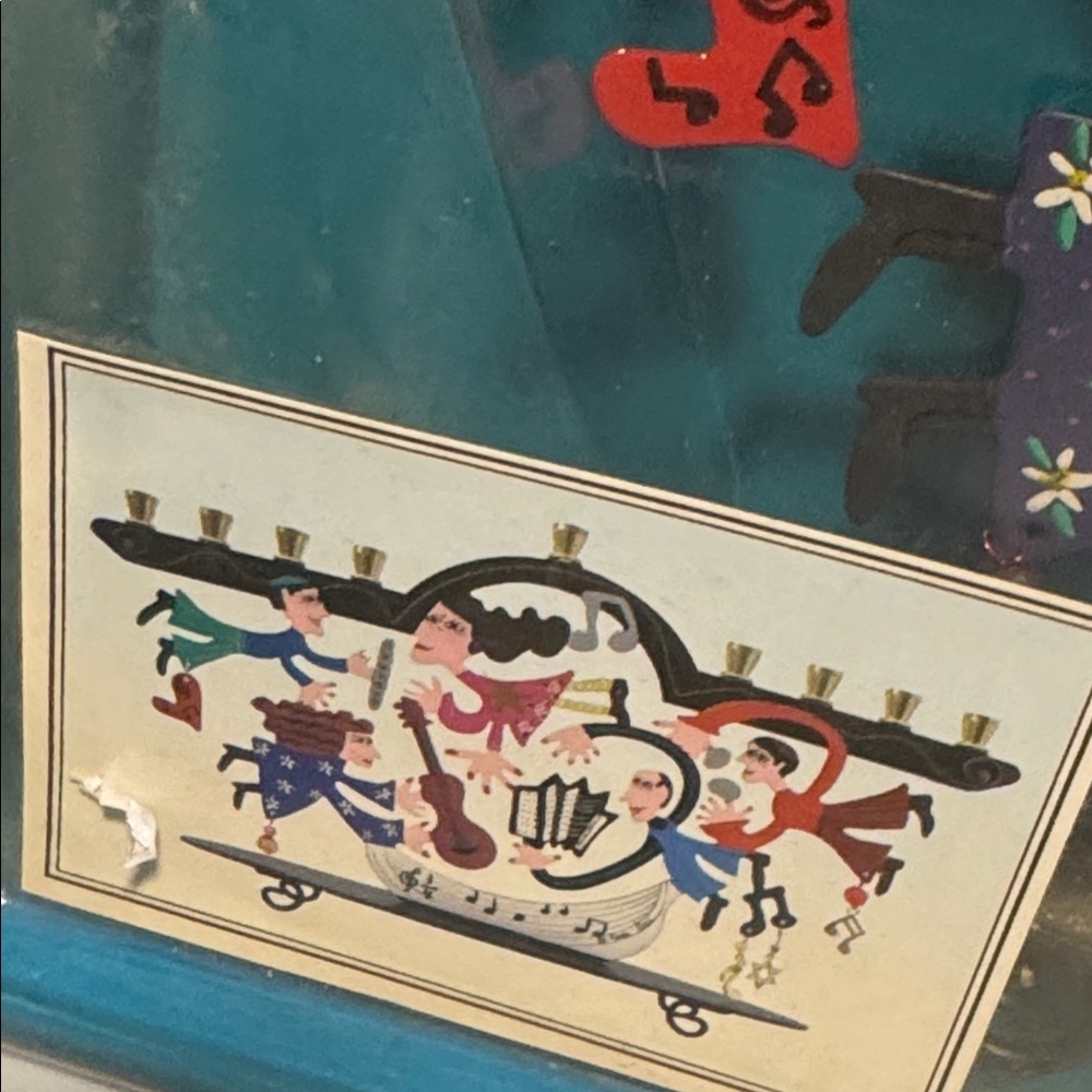 KAREN ROSSI..VINTAGE MENORAH."2000" - Picture 3 of 10